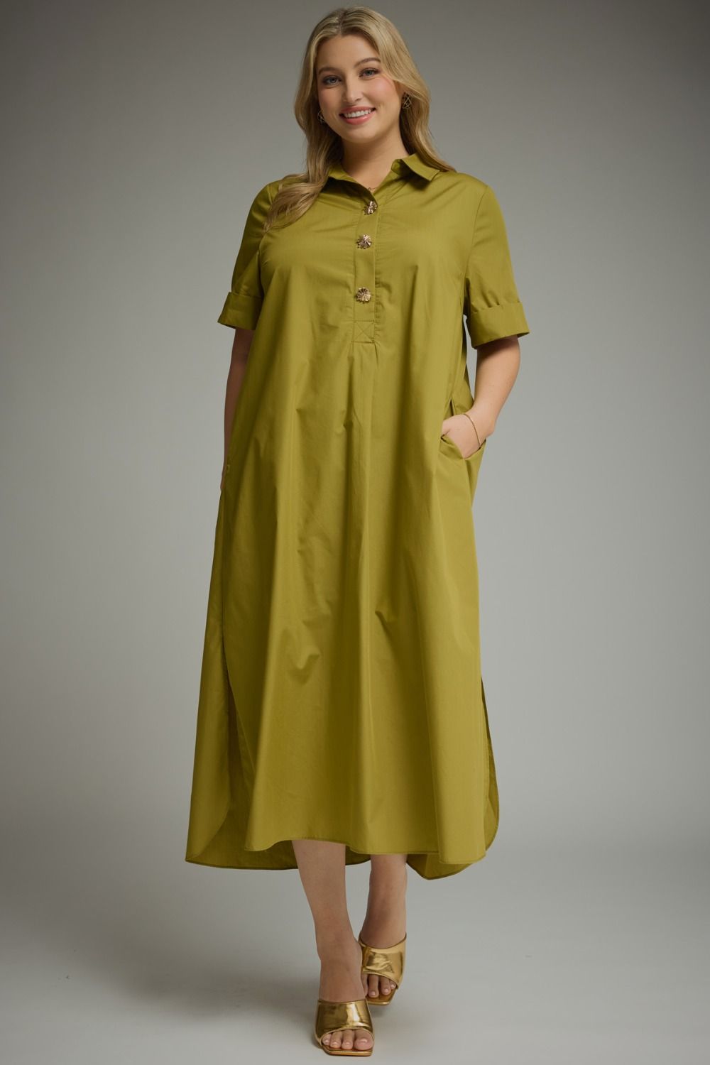 Sweet Tea Stroll Dress-Plus