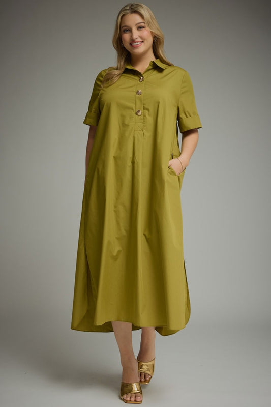 Sweet Tea Stroll Dress-Plus