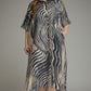 Zebra Stripes Dress-Plus