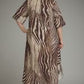 Zebra Stripes Dress-Plus