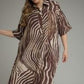 Zebra Stripes Dress-Plus