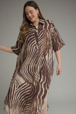Zebra Stripes Dress-Plus