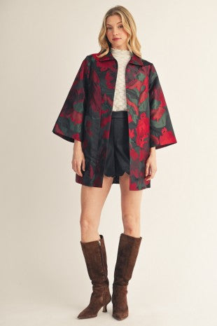 Dozen Roses Kimono Jacket
